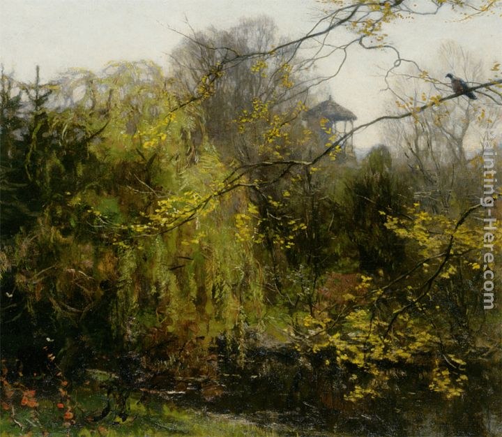 Willem Bastiaan Tholen A view of a park